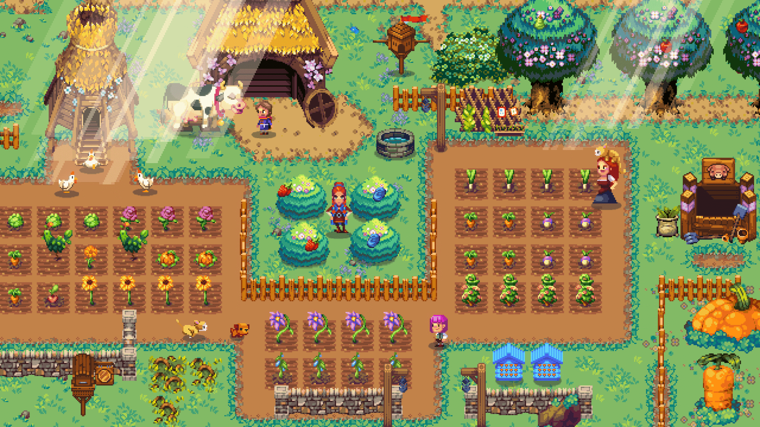 A farm in the game Kynseed