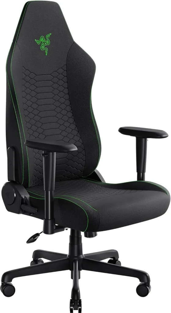 Razer Iskur V2 X gaming chair built-in lumbar arch fabric black