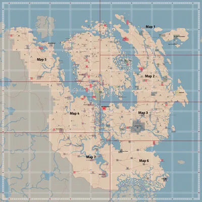 Map of Tamriel Rebuilt for The Elder Scrolls III: Morrowind, showing the massive expanded mainland area that more than doubles the game’s explorable world and continues to grow with each update.